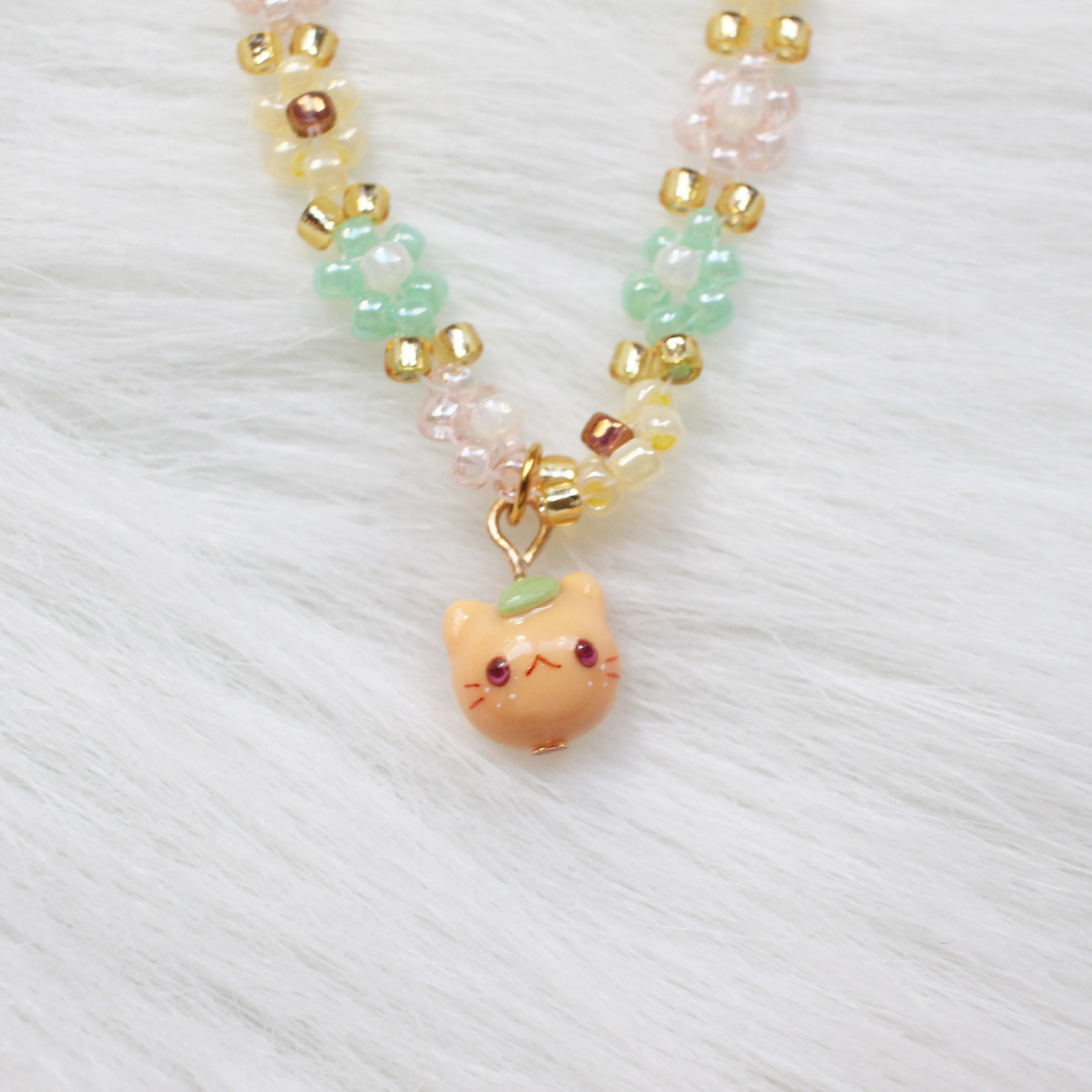 Orange Kitty Bracelet