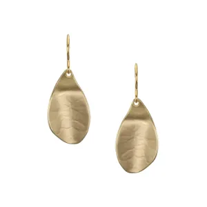 Organic Leaf Wire Earrings