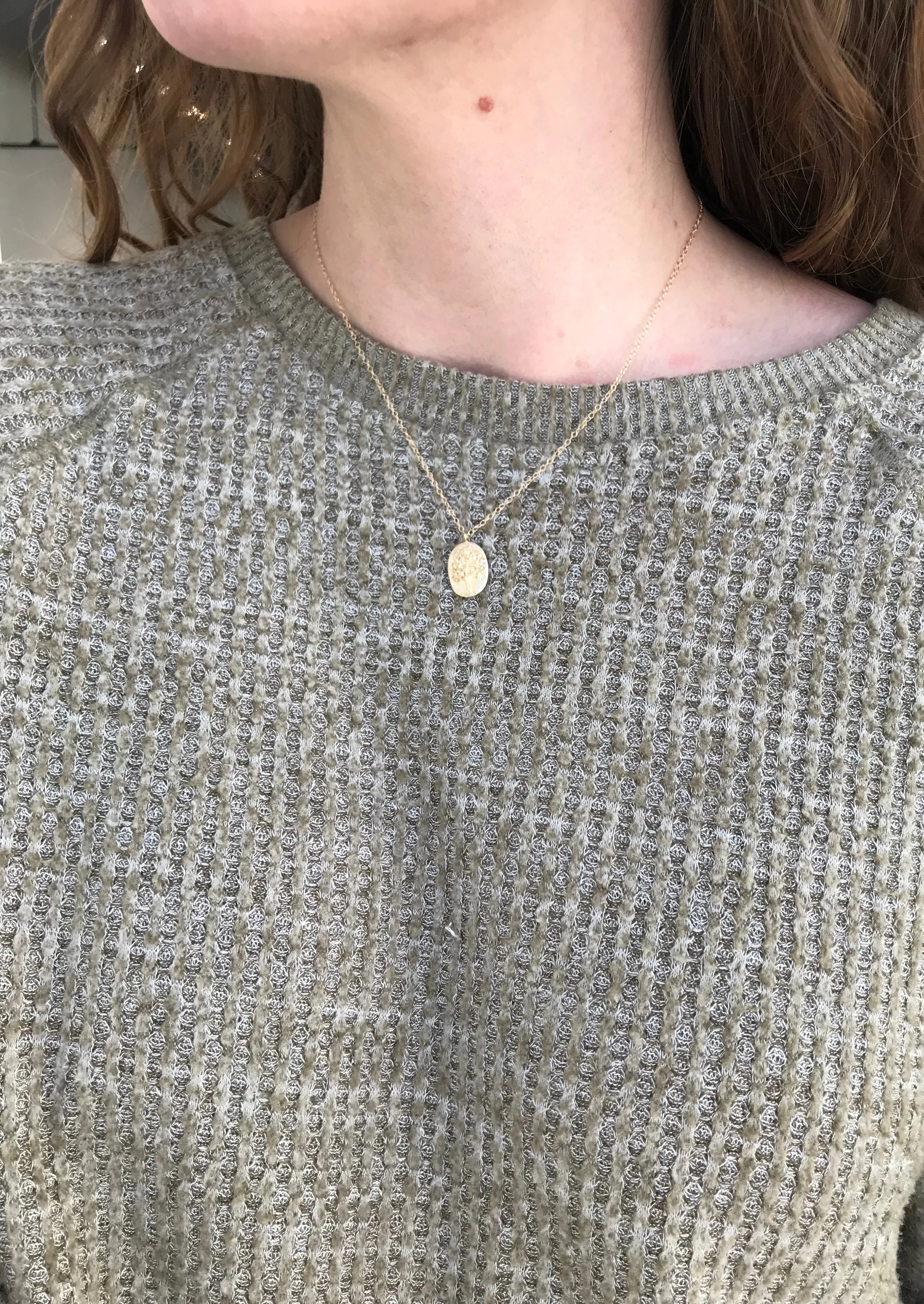 Oval Tree of Life Necklace