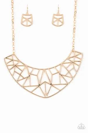 Paparazzi Strike While HAUTE - Geometric Necklace