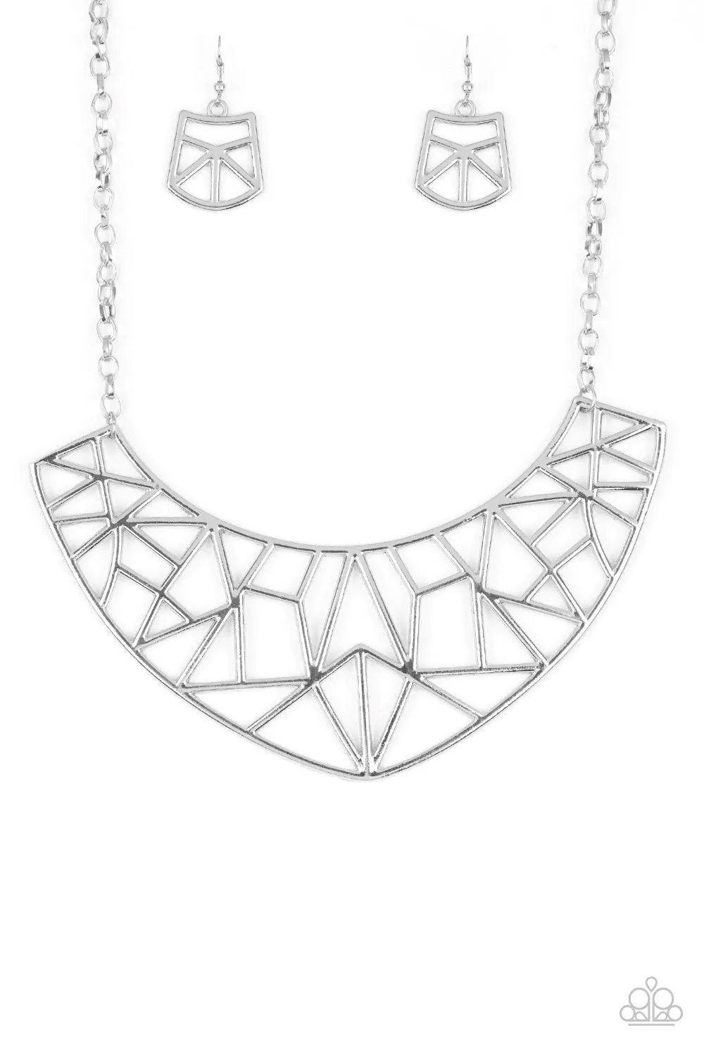 Paparazzi Strike While HAUTE - Geometric Necklace