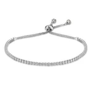 Party Jewelry Adjustable Bracelet for Women 2mm Cubic Zirconia Gold Color Bracelets & Bangles Gift For Her