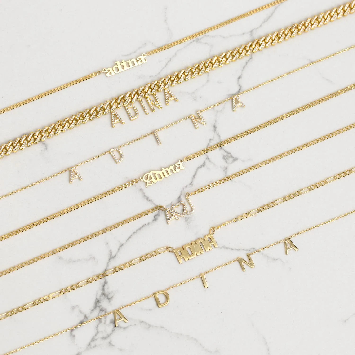 Pavé Heart Nameplate Choker