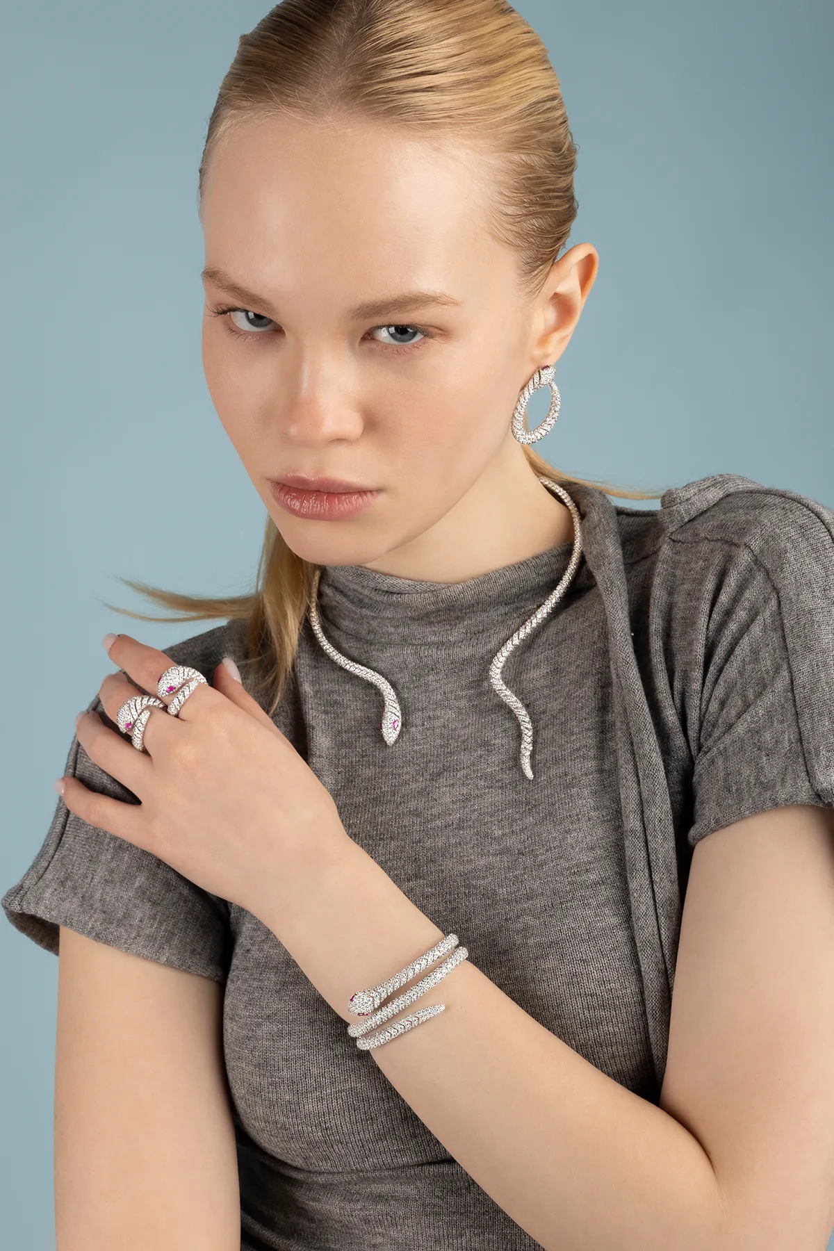 Pavé Kaa Wrap Around Choker