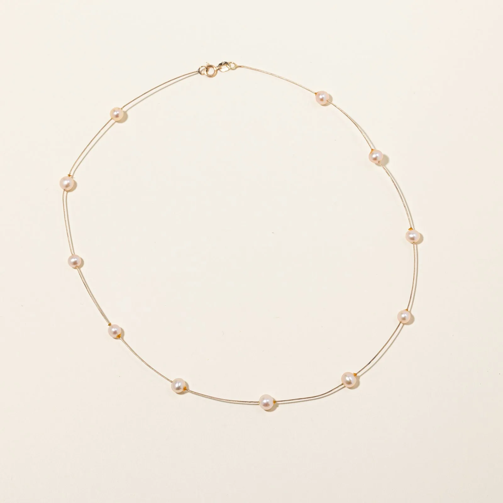 Pearl Choker Necklace | 16" |