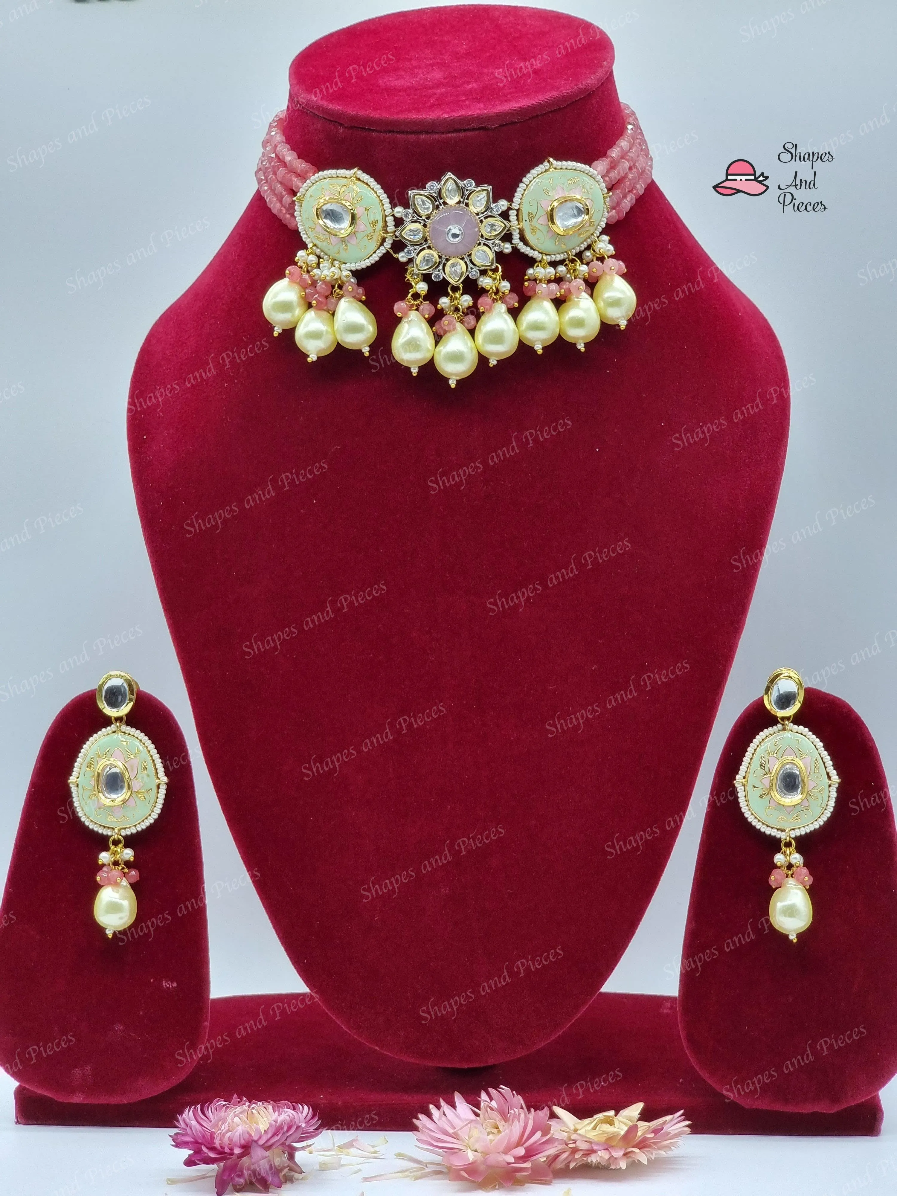 Pearl Drop Chokar Set