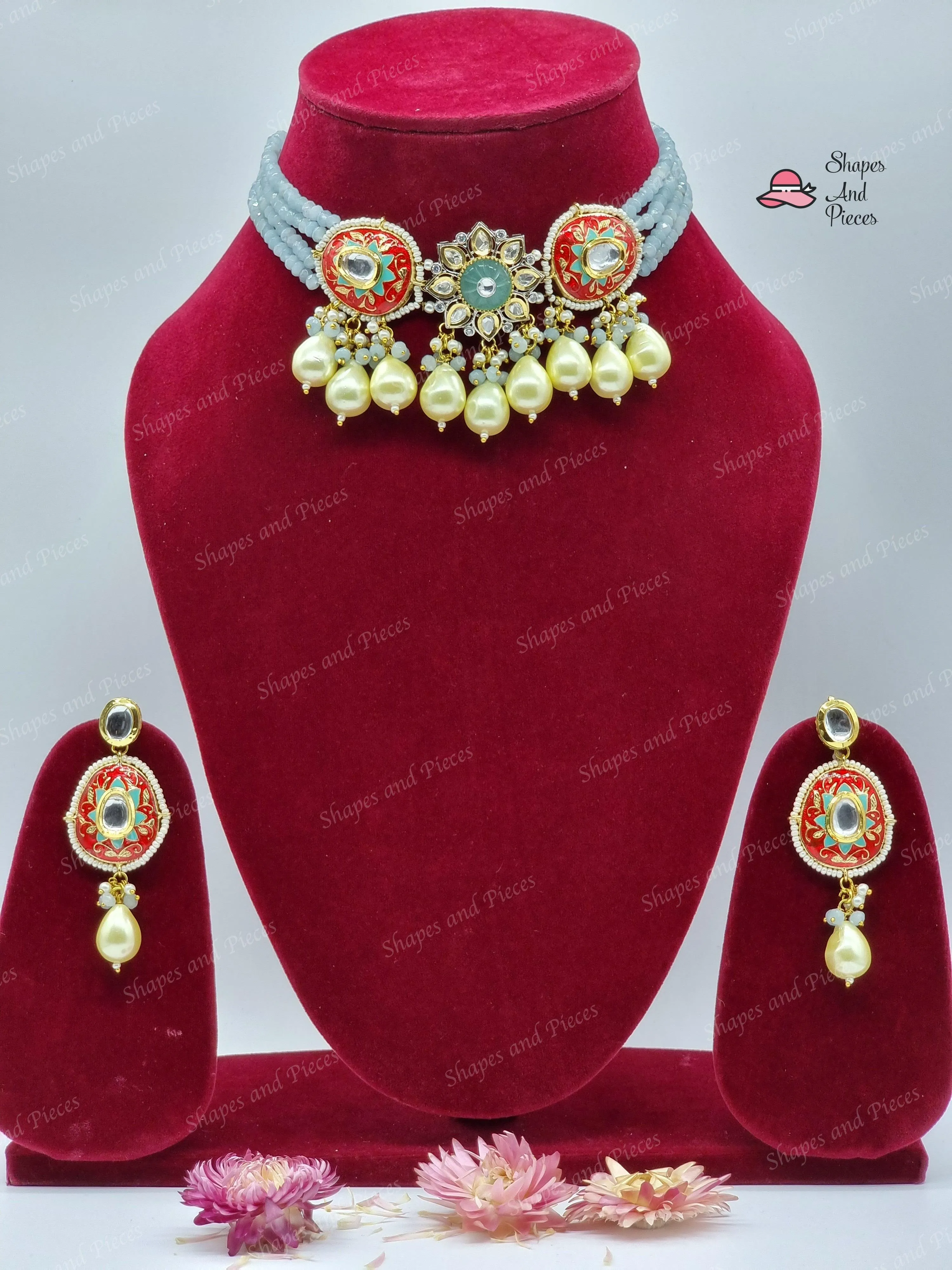 Pearl Drop Chokar Set