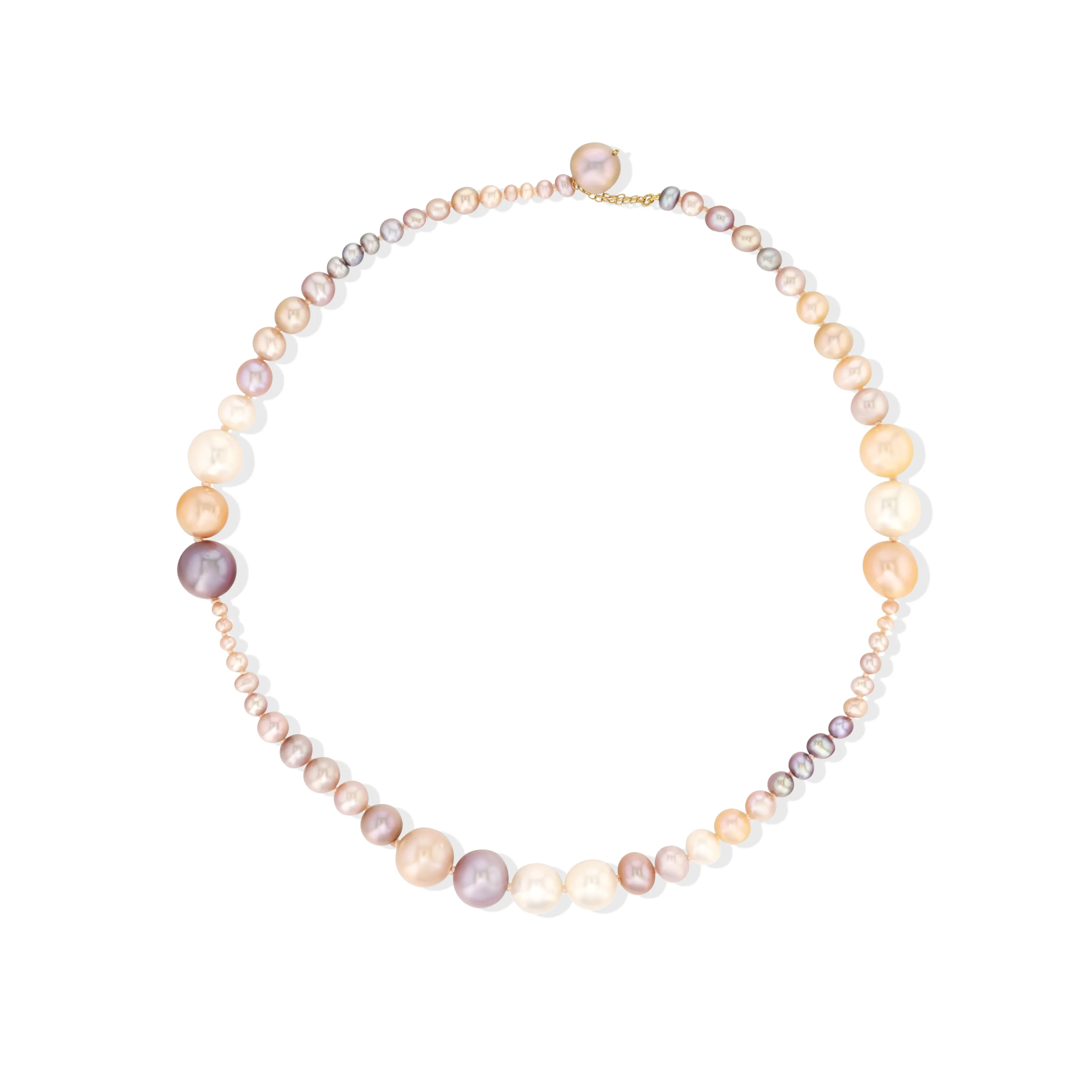 Pearl Girl Choker Necklace, Pink