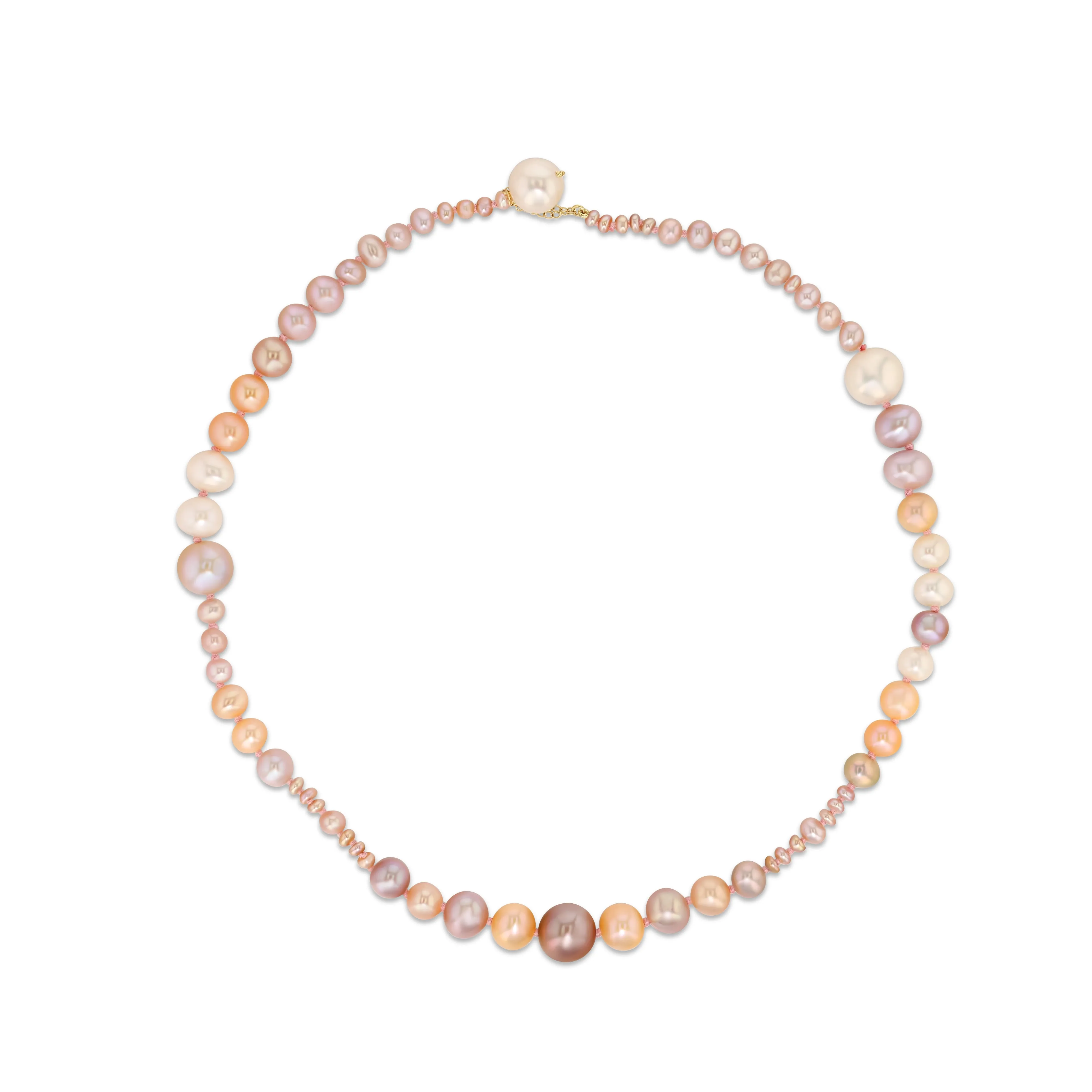 Pearl Girl Choker Necklace, Pink