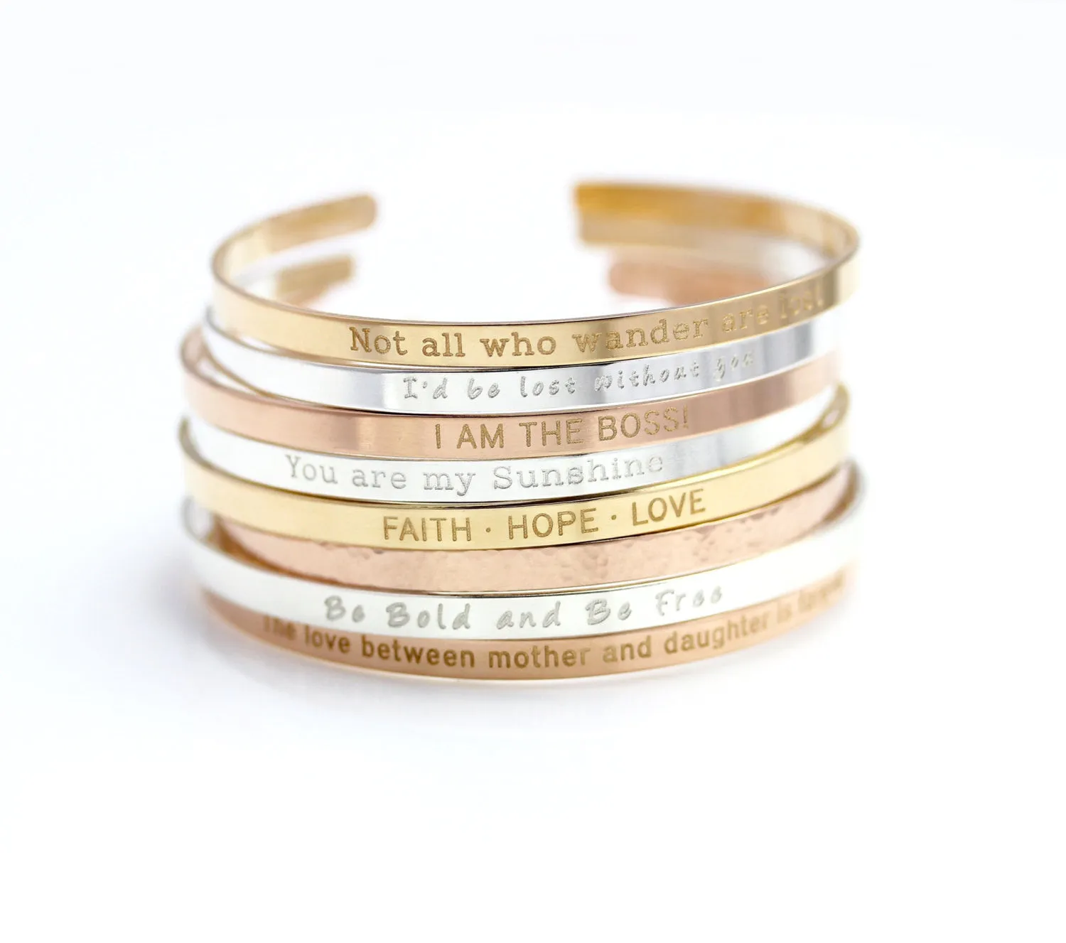 Personalized 4mm Cuff Bracelet
