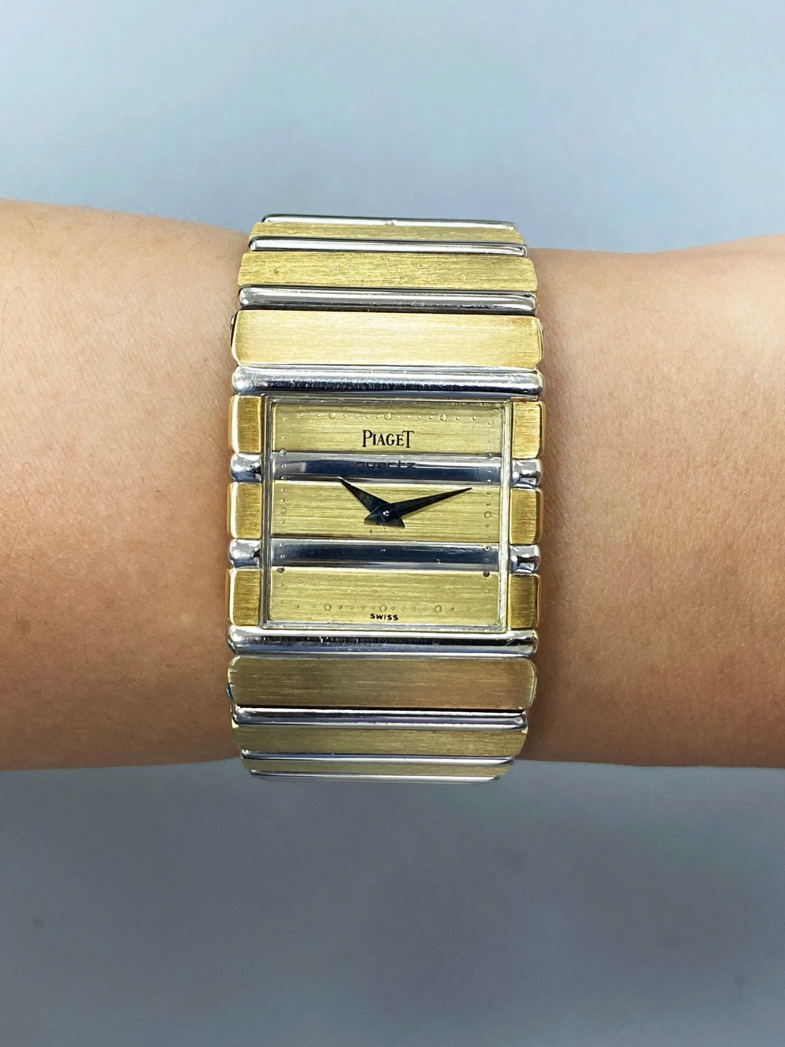 Piaget Polo Square 7131 C701 Two Tone Watch