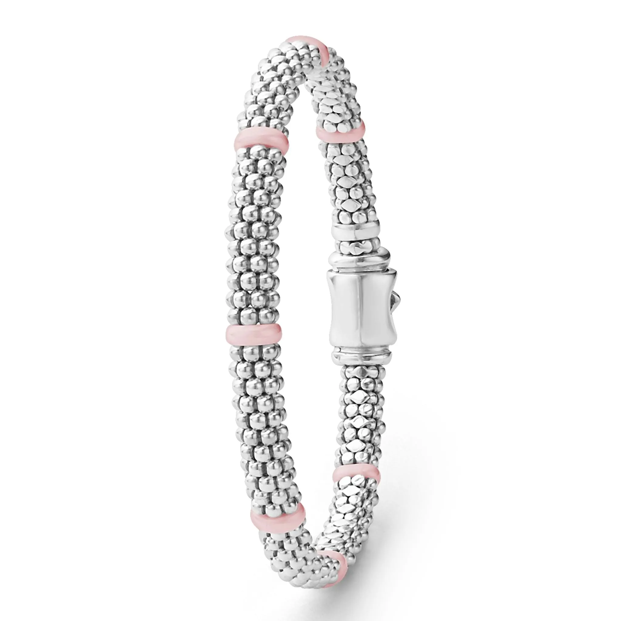 Pink Caviar Pink Ceramic Station Caviar Bracelet | 6mm