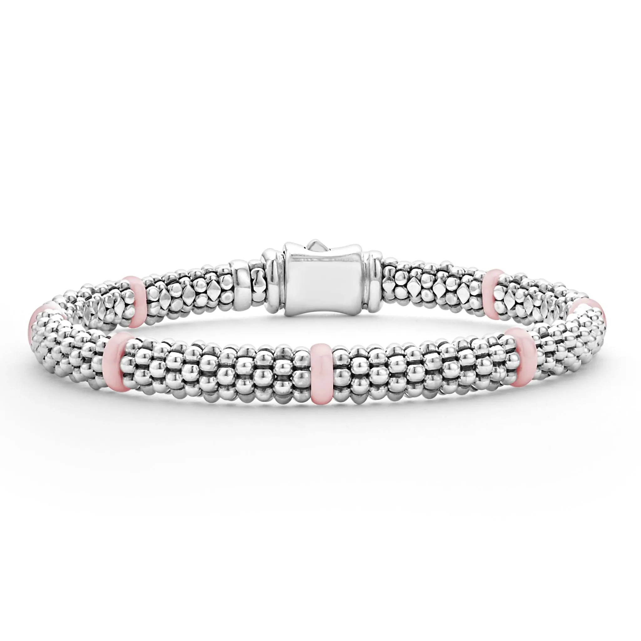 Pink Caviar Pink Ceramic Station Caviar Bracelet | 6mm