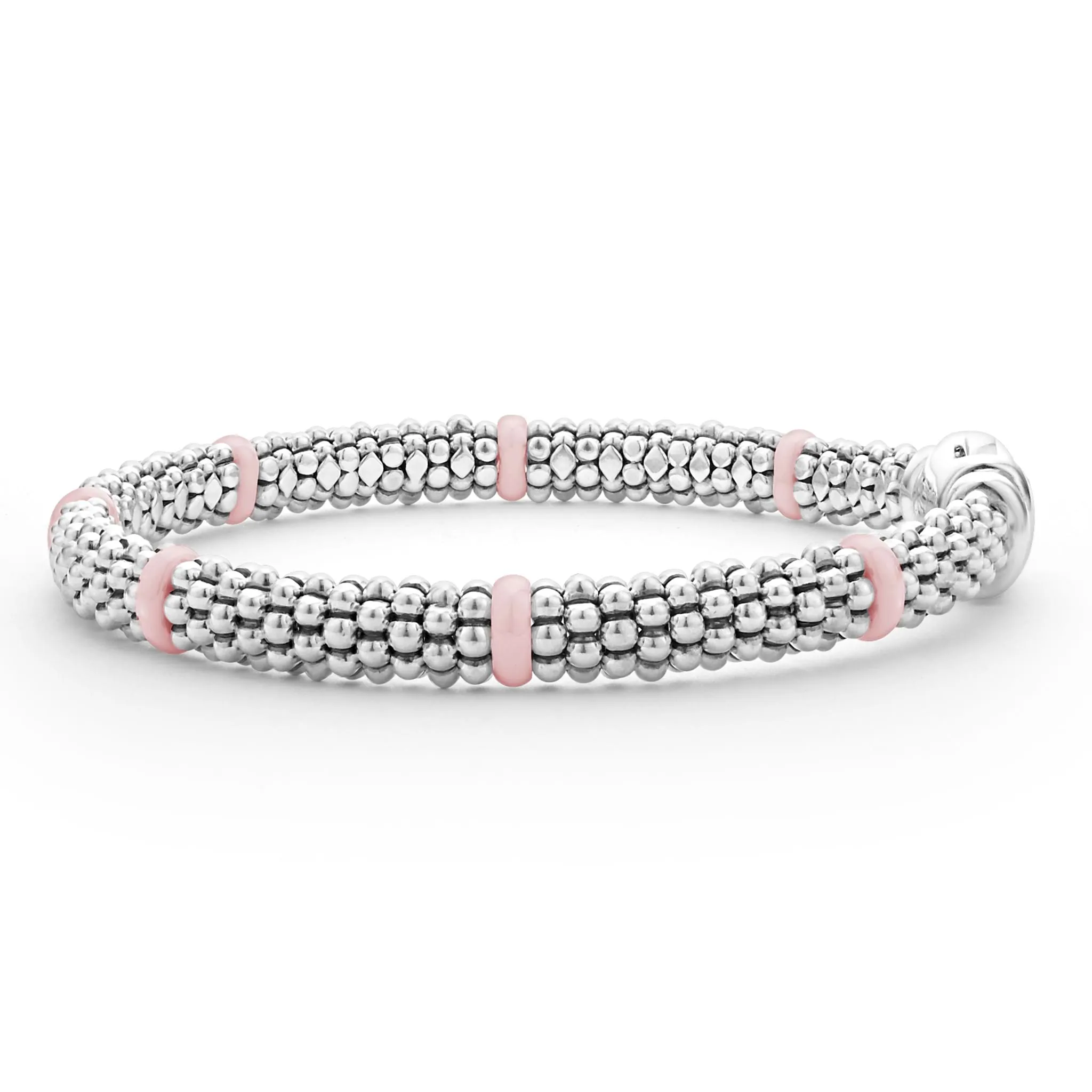 Pink Caviar Pink Ceramic Station Caviar Bracelet | 6mm