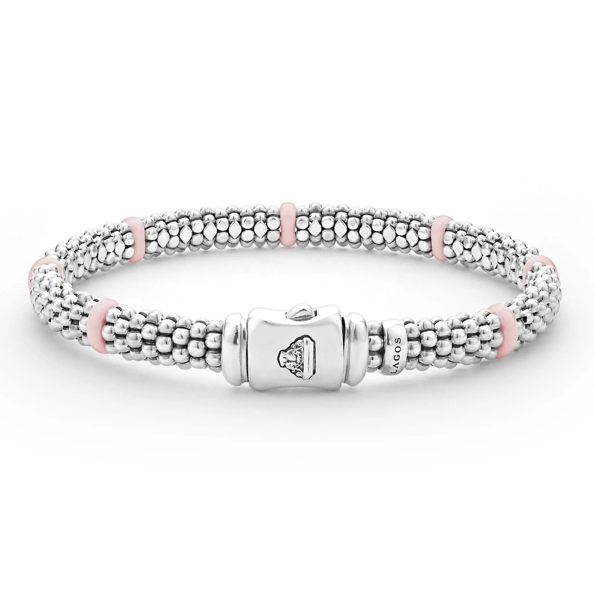 Pink Caviar Pink Ceramic Station Caviar Bracelet | 6mm