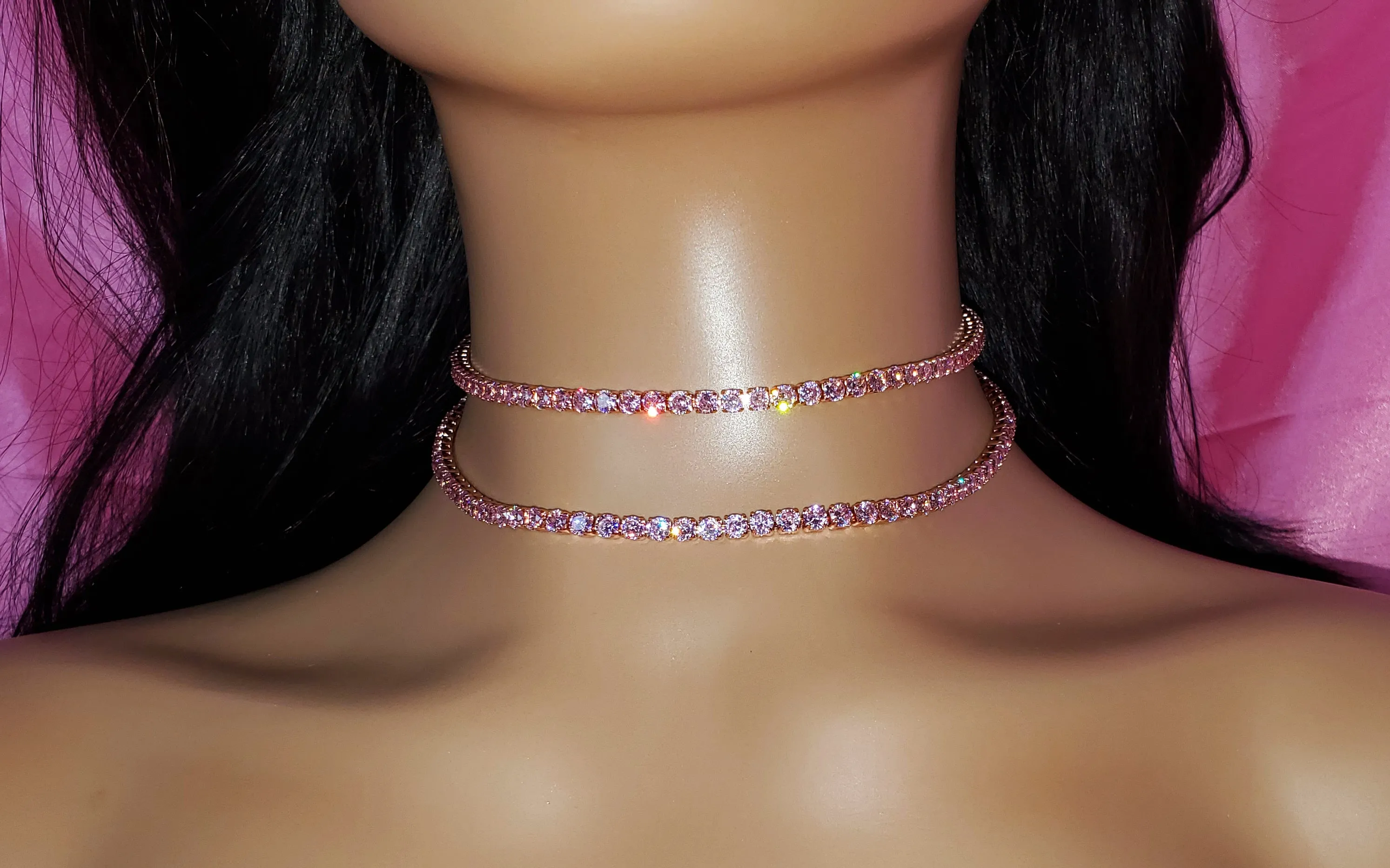 PINK CITY LIGHTS CHOKER