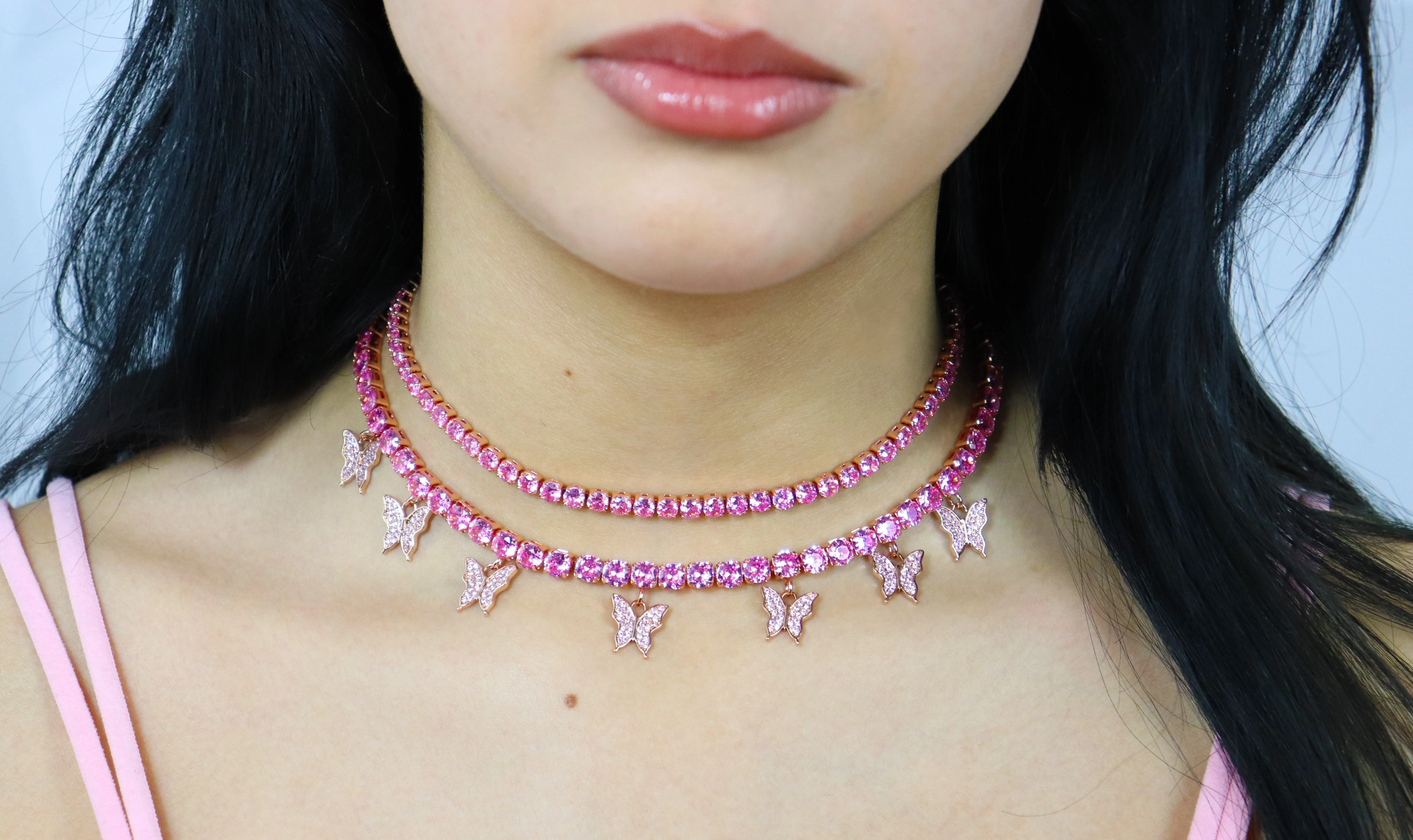PINK CITY LIGHTS CHOKER