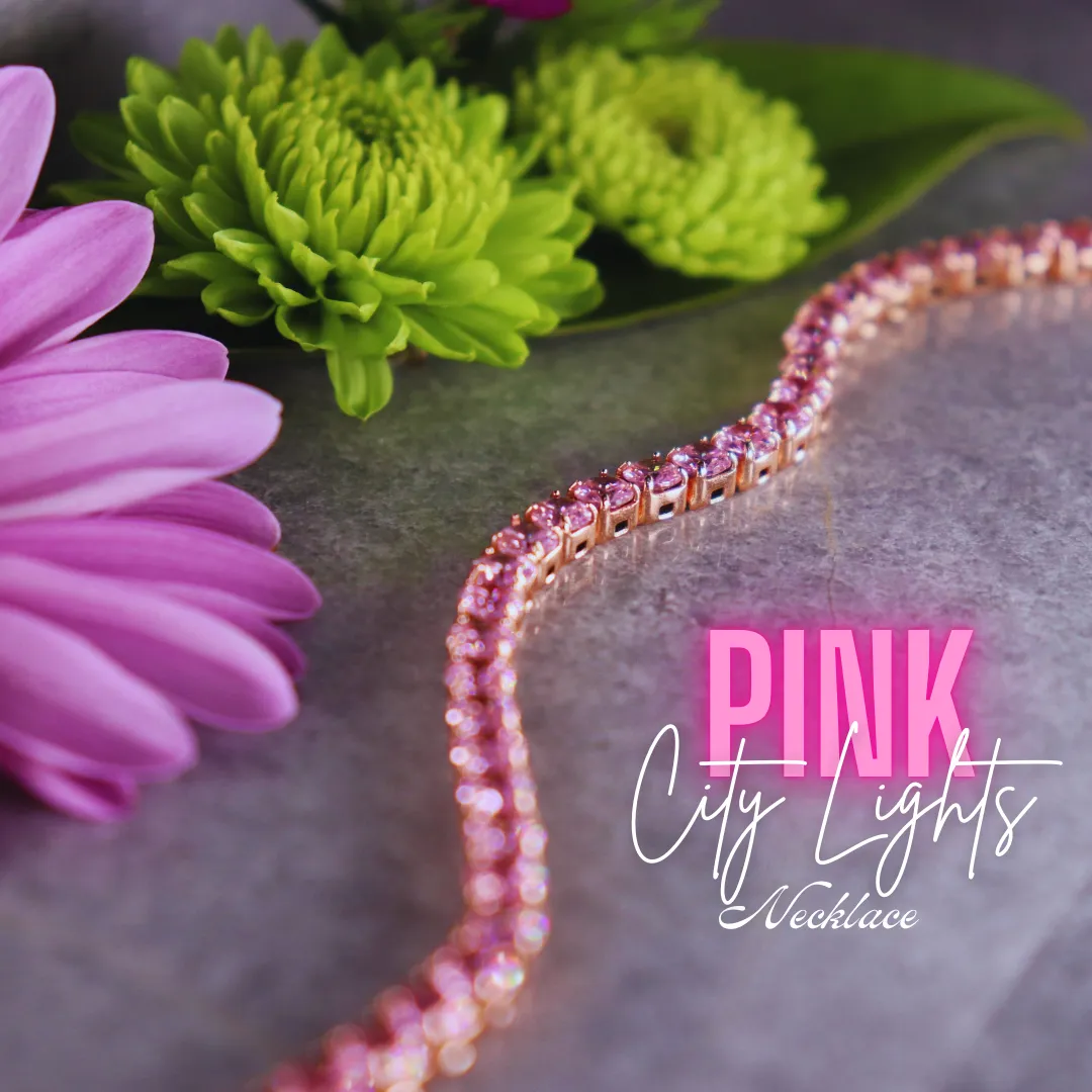PINK CITY LIGHTS CHOKER