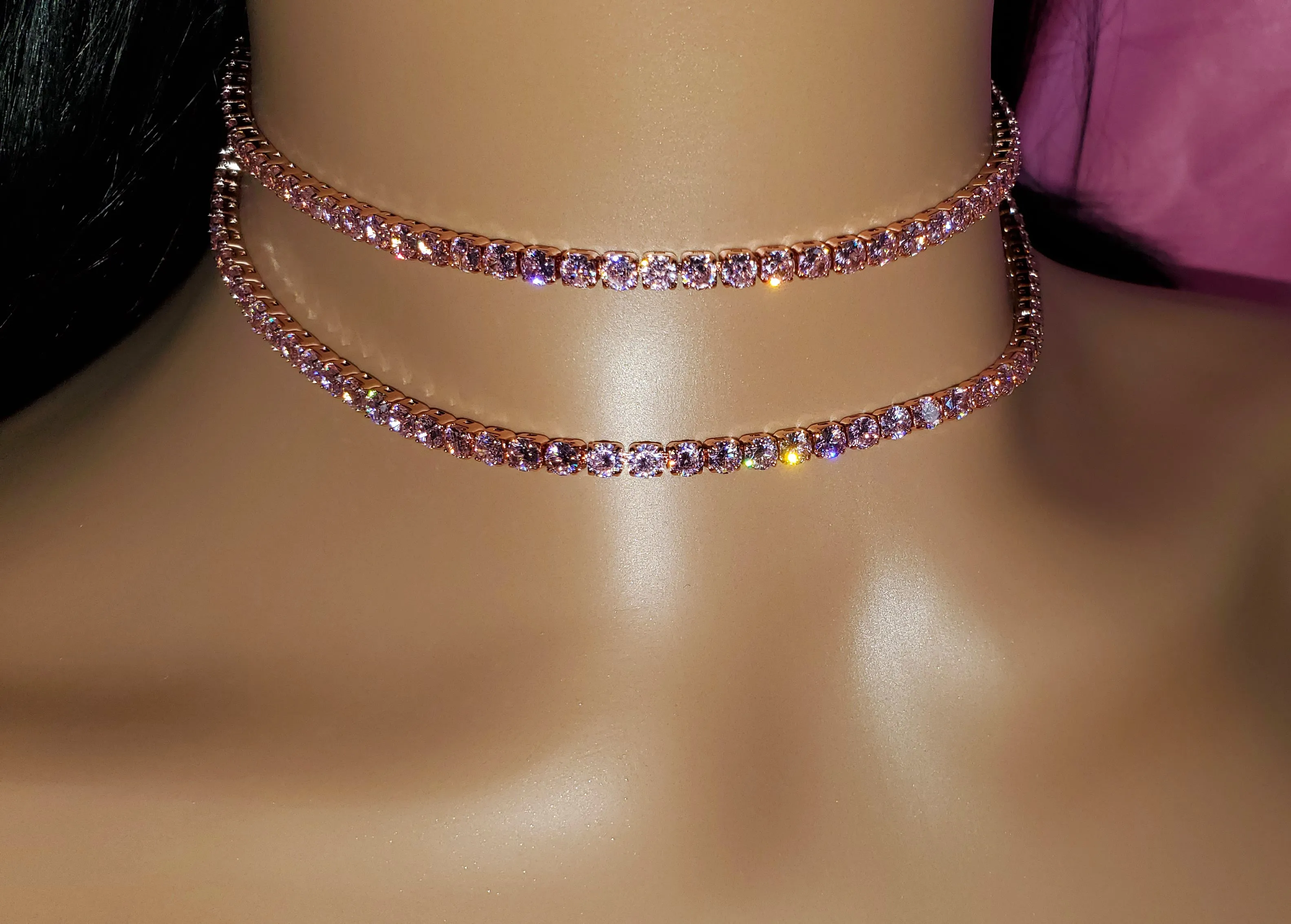 PINK CITY LIGHTS CHOKER