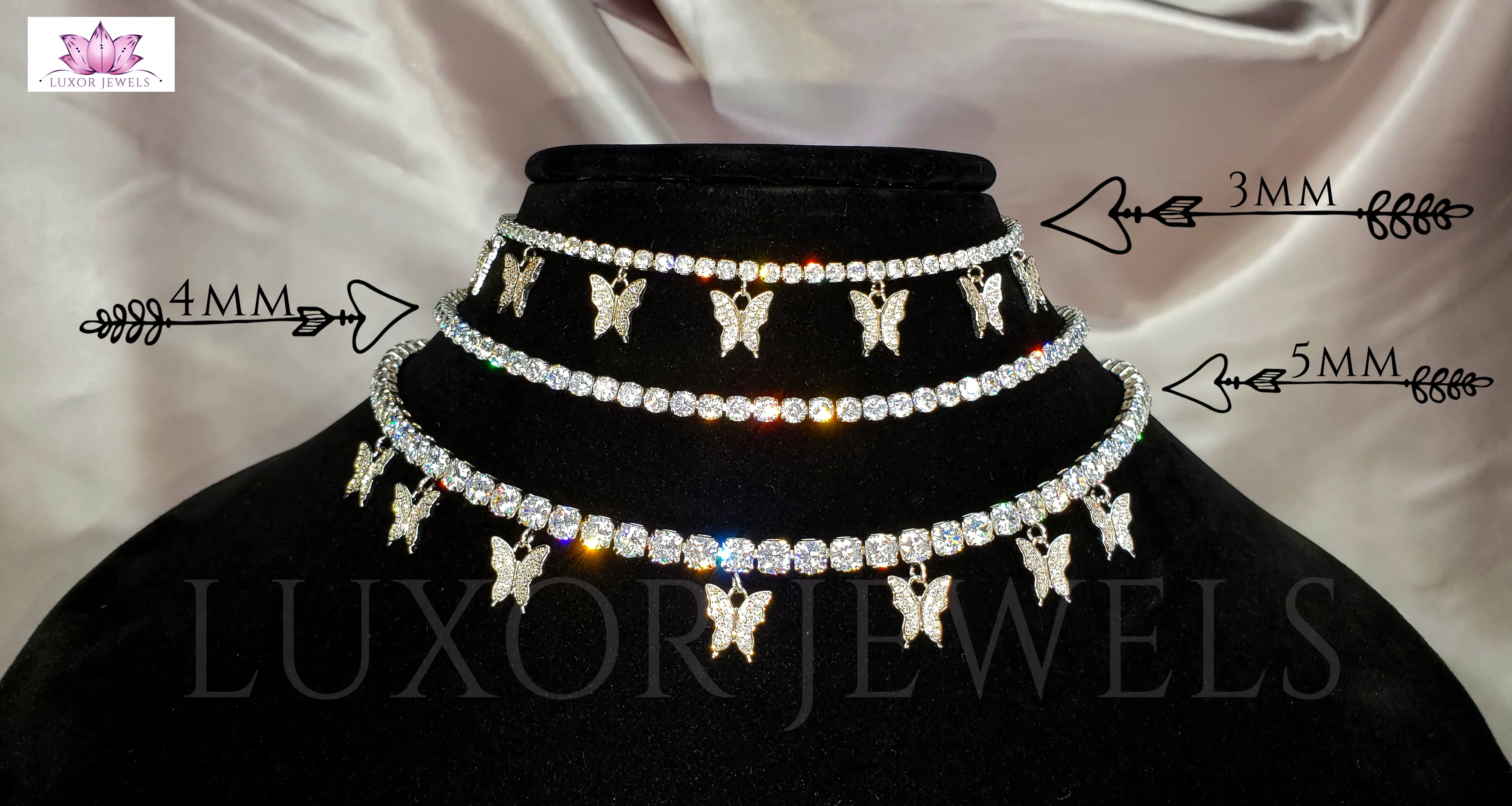 PINK CITY LIGHTS CHOKER