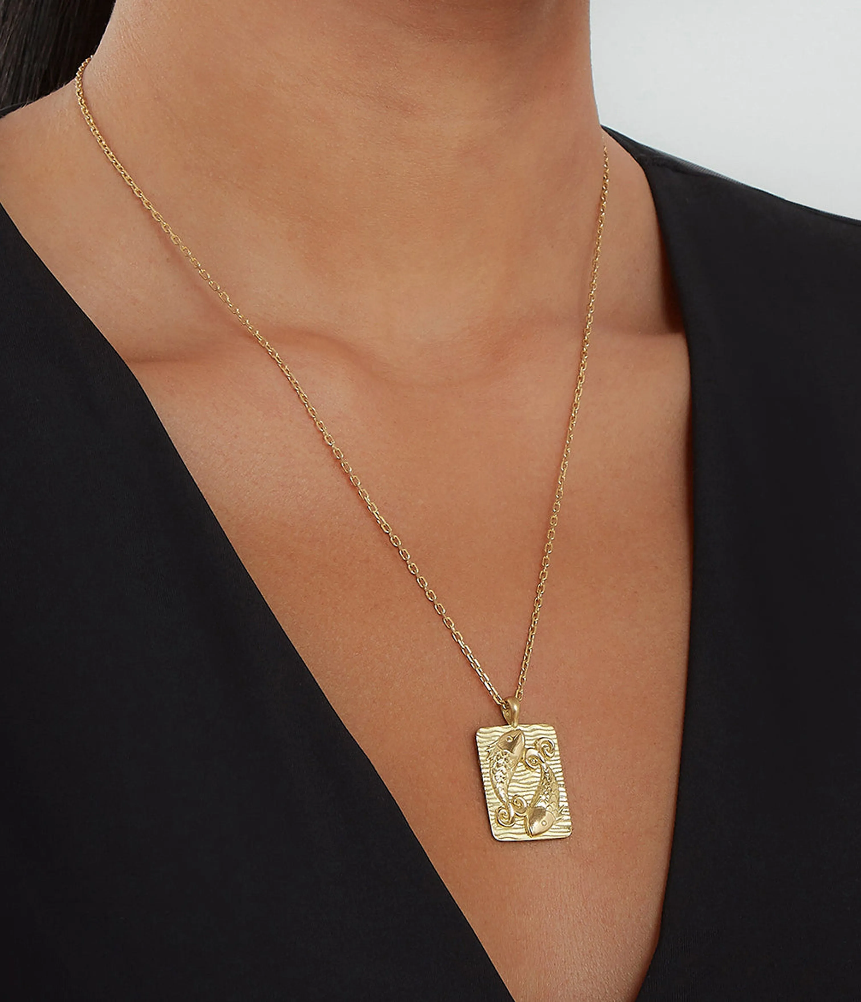 Pisces Zodiac Pendant Necklace