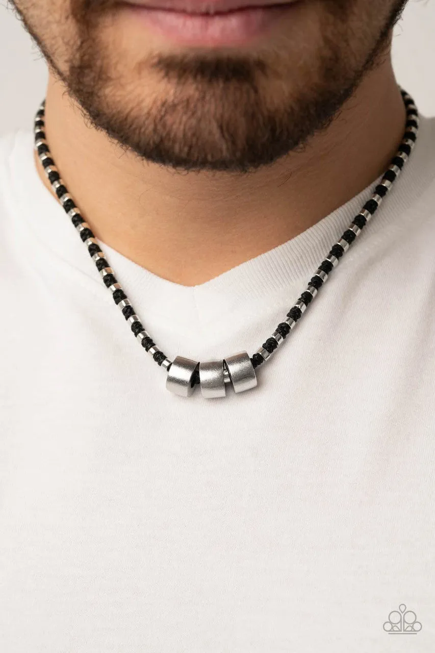 Pull the Ripcord Black Paparazzi Choker Necklace