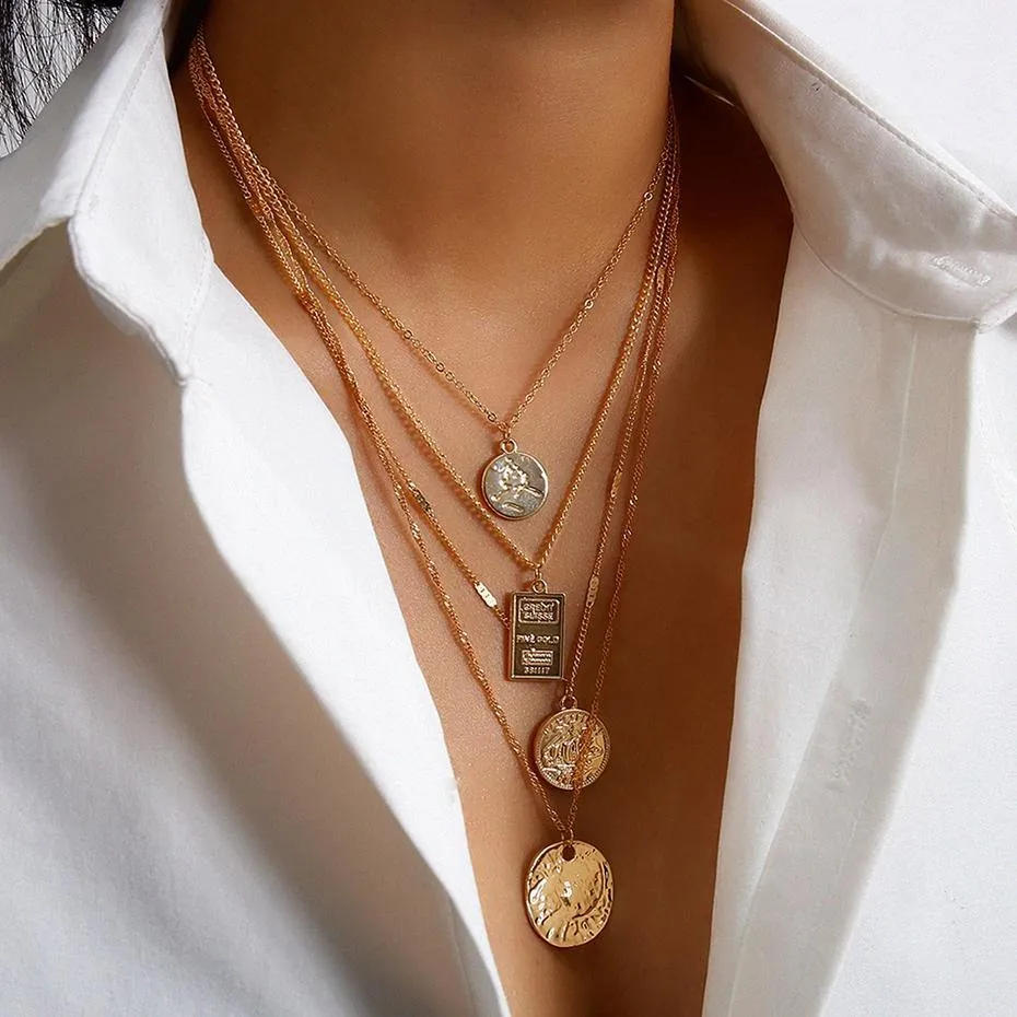 Punk Multi Layered Necklace