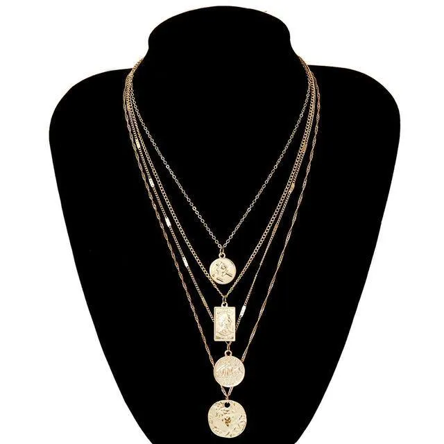 Punk Multi Layered Necklace