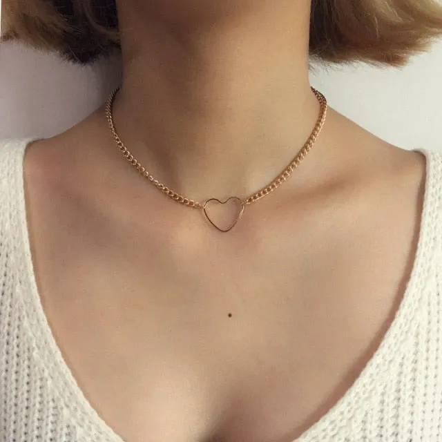 Punk Style Butterfly Choker Necklace