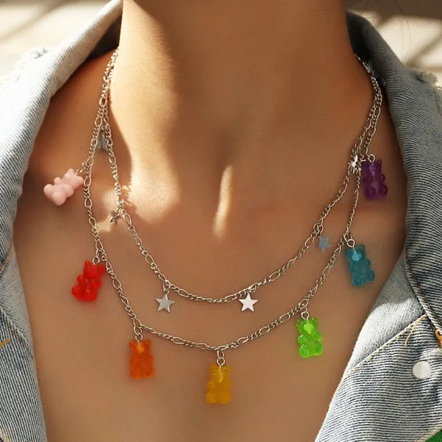 Punk Style Butterfly Choker Necklace