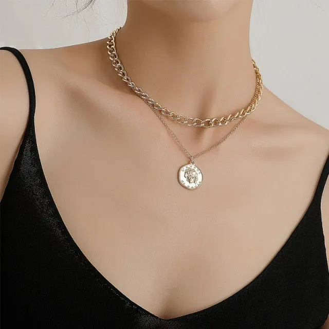 Punk Style Butterfly Choker Necklace