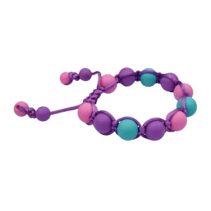Purple/Aqua/Pink Chew Bracelet