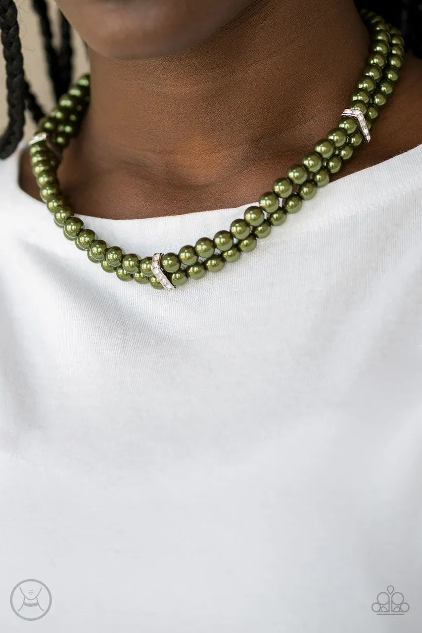 Put on Your Party Dress Green Paparazzi Necklace