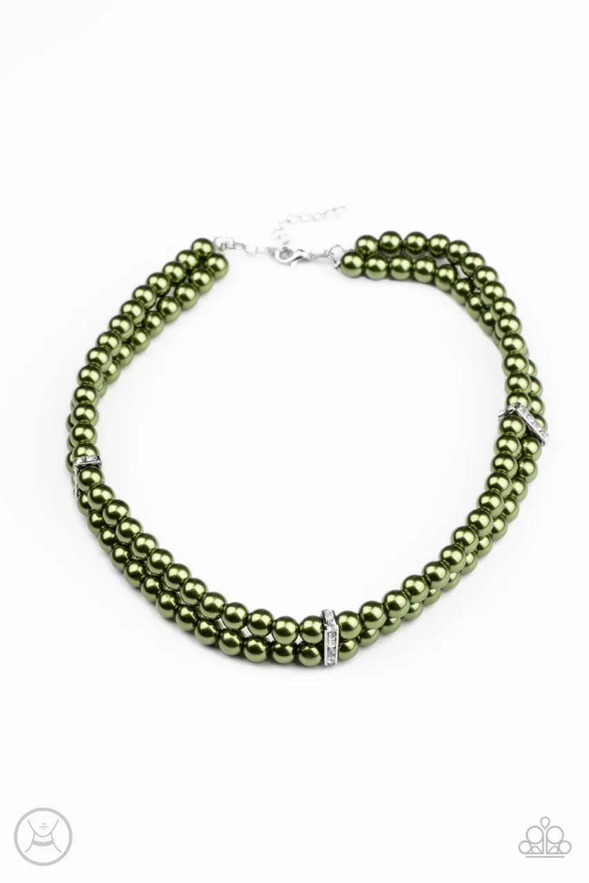Put on Your Party Dress Green Paparazzi Necklace