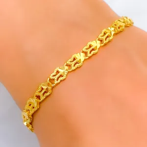 Radiant Reflective 22k Gold Bracelet
