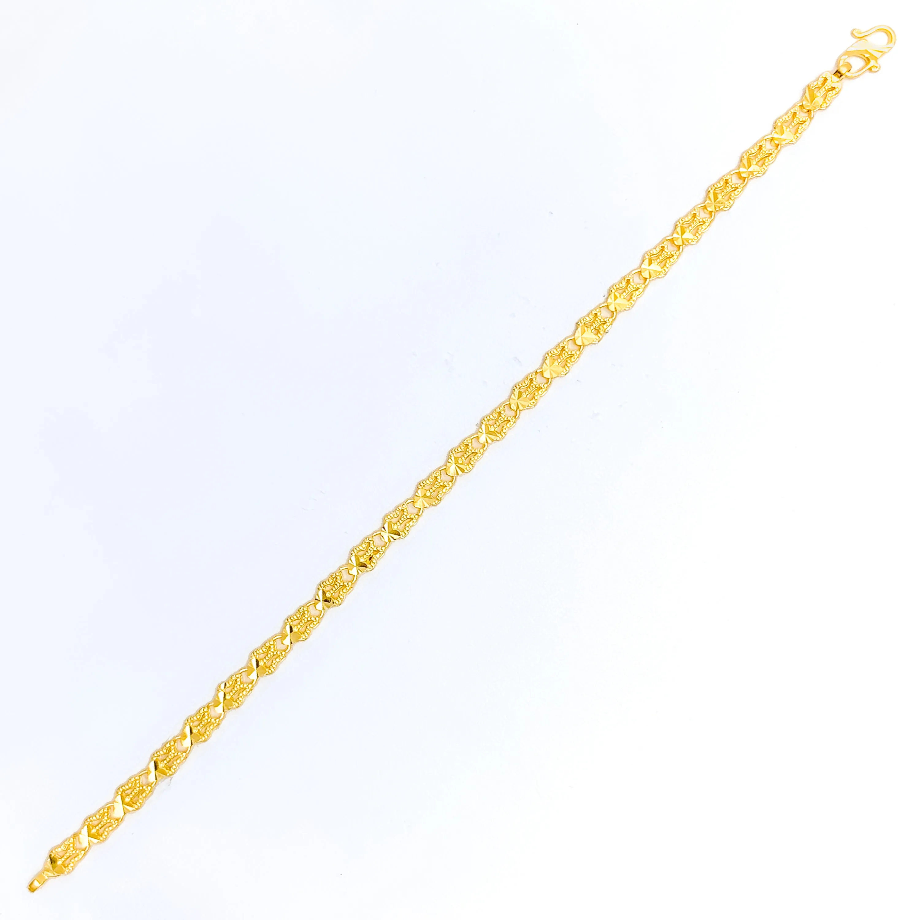 Radiant Reflective 22k Gold Bracelet