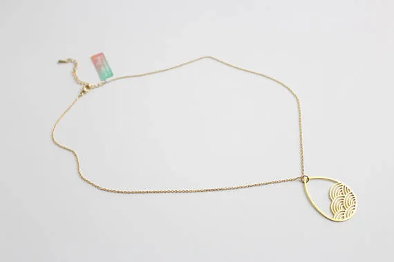 Raindrop Cloud Necklace | Silver Plated