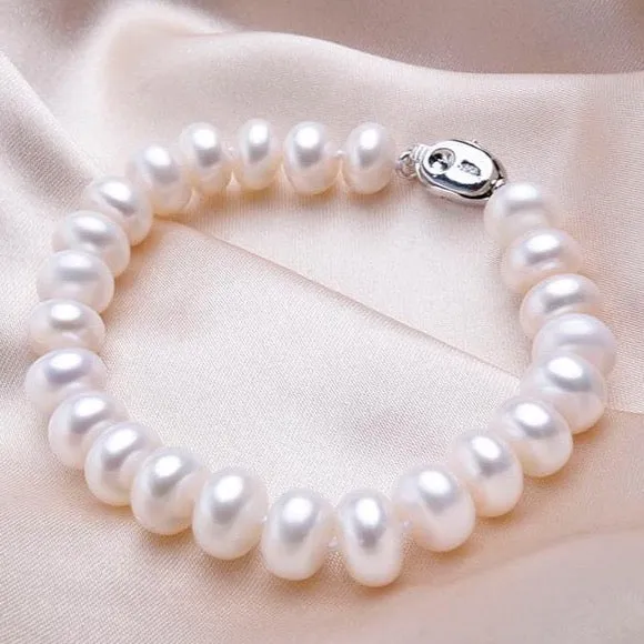 Real White Pearl Bracelet
