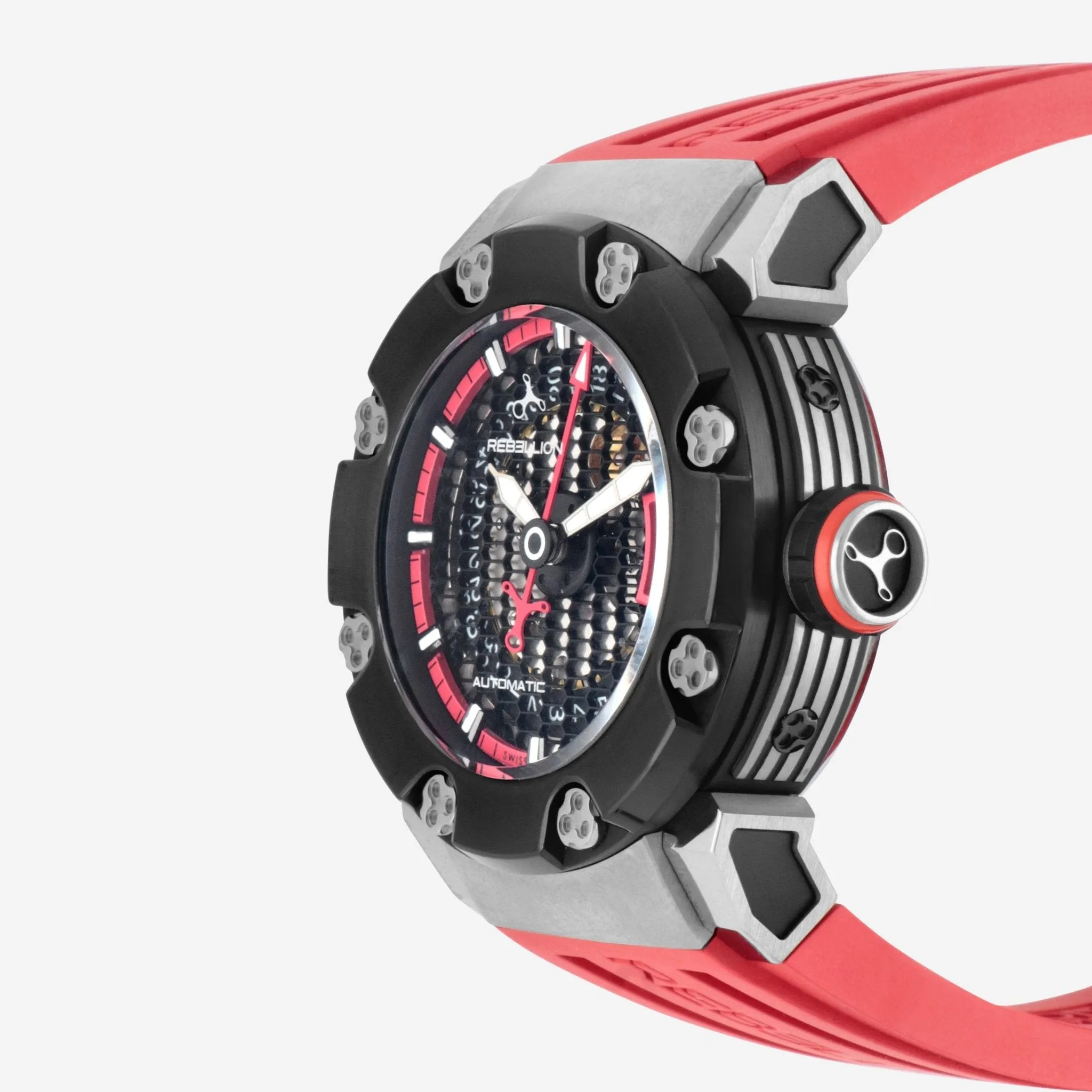 Rebellion Predator S 3H Titanium Automatic Men's Watch RB.PRS.3H.TI.RD