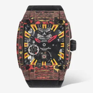 Rebellion Re-Volt Label Noir Manual Wind Men's Watch RB.REV.3H.CA.LBN