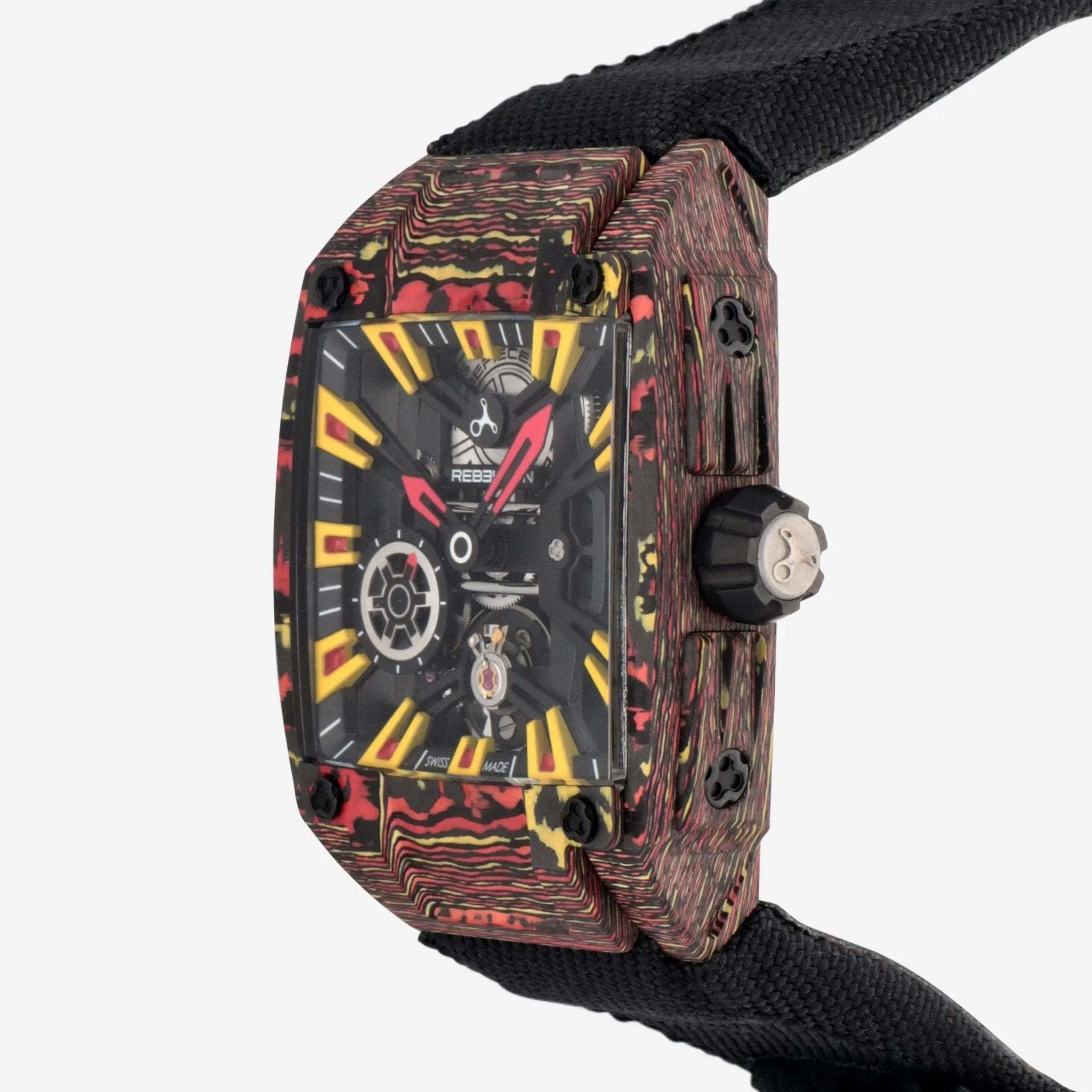 Rebellion Re-Volt Label Noir Manual Wind Men's Watch RB.REV.3H.CA.LBN