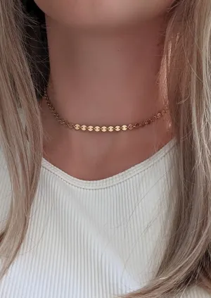 Regina Disc Chain Choker by Layer the Love