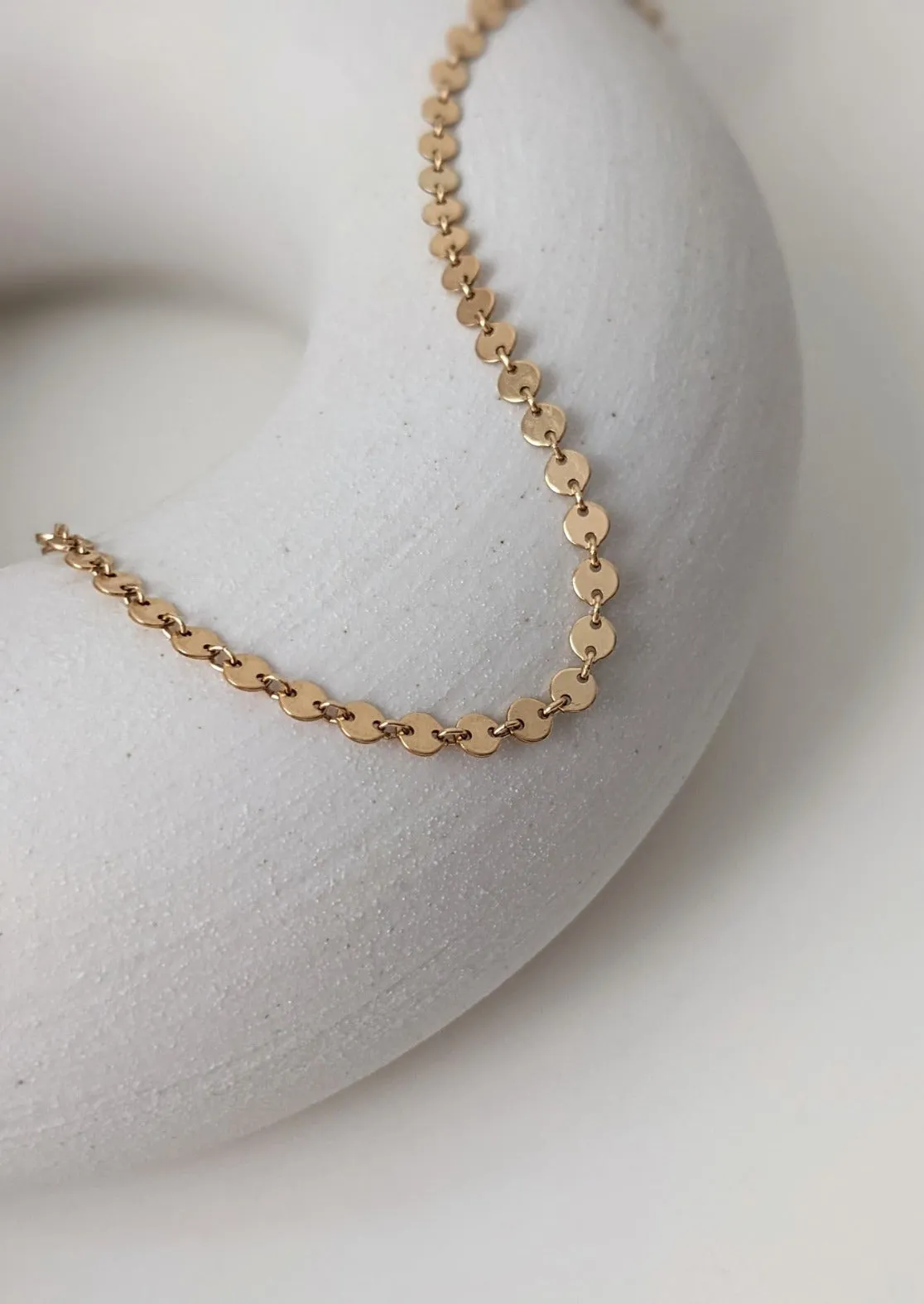 Regina Disc Chain Choker by Layer the Love