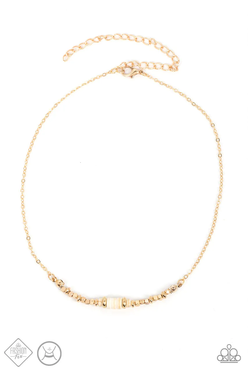 Retro Rejuvenation Gold Paparazzi Necklace