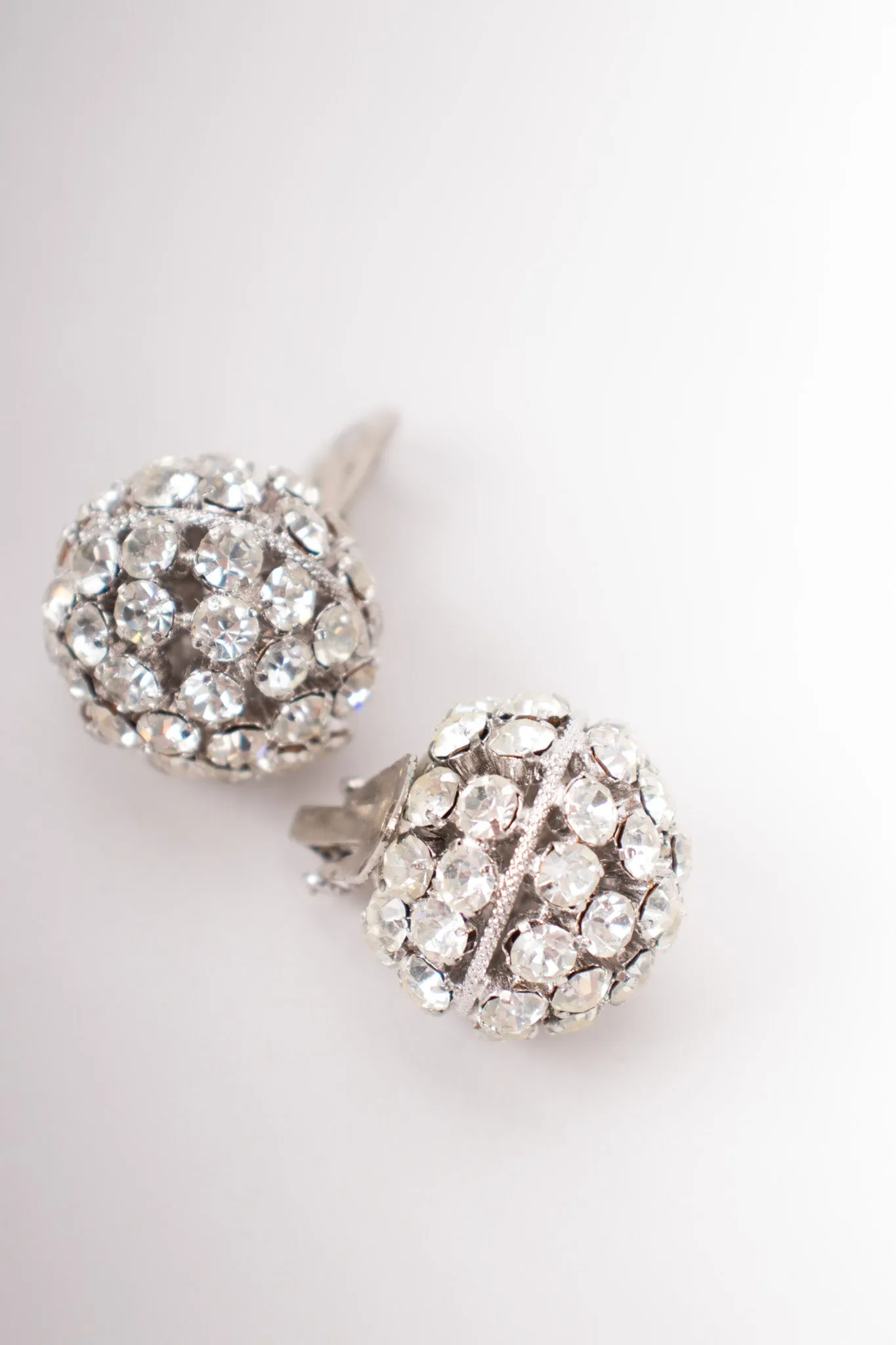 Rhinestone Disco Ball Earrings