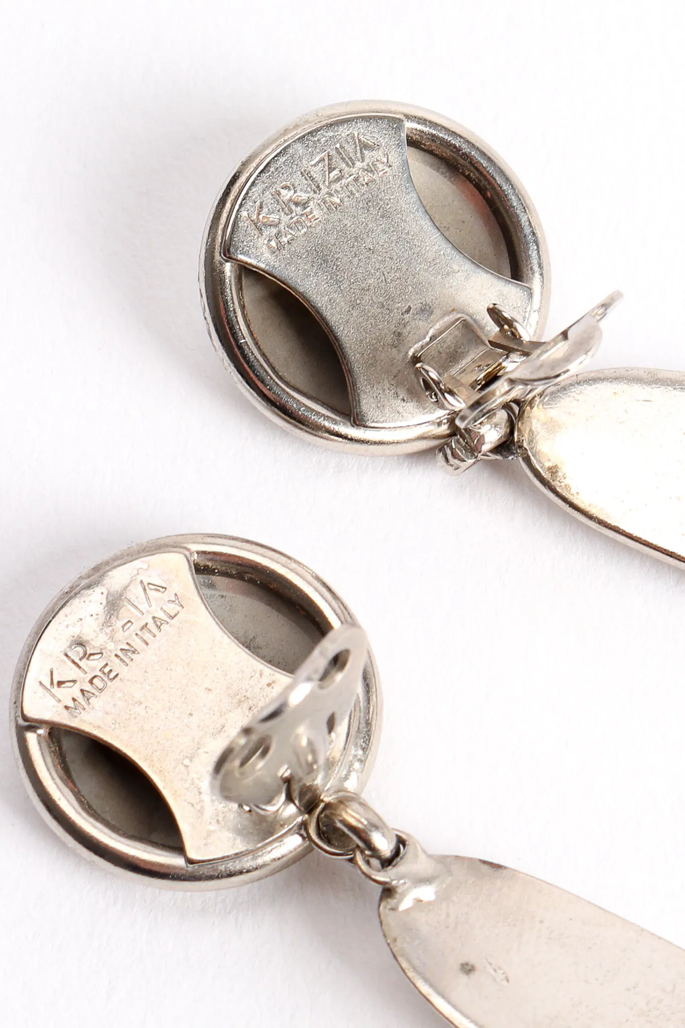 Rhinestone Propeller Drop Earrings