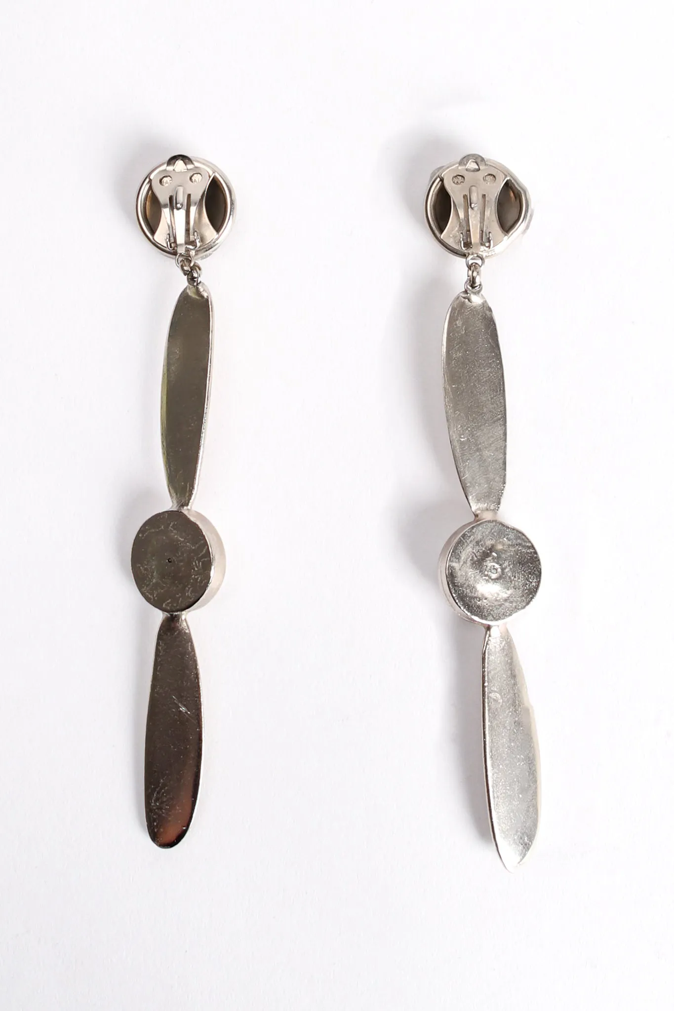 Rhinestone Propeller Drop Earrings