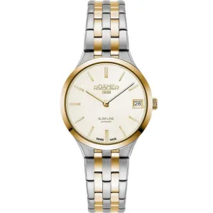 Roamer Ladies Two Tone Slim-Line Classic Watch 512857 47 15 20