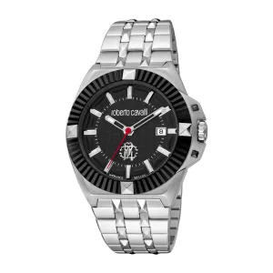 Roberto Cavalli by Franck Muller Men's Two Tone Watch with Date Function