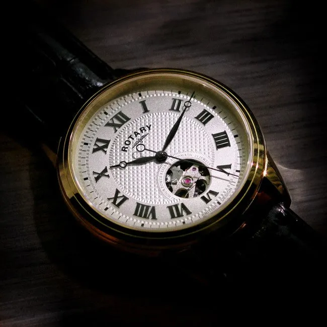 Rotary Cambridge Gold PVD Mens
